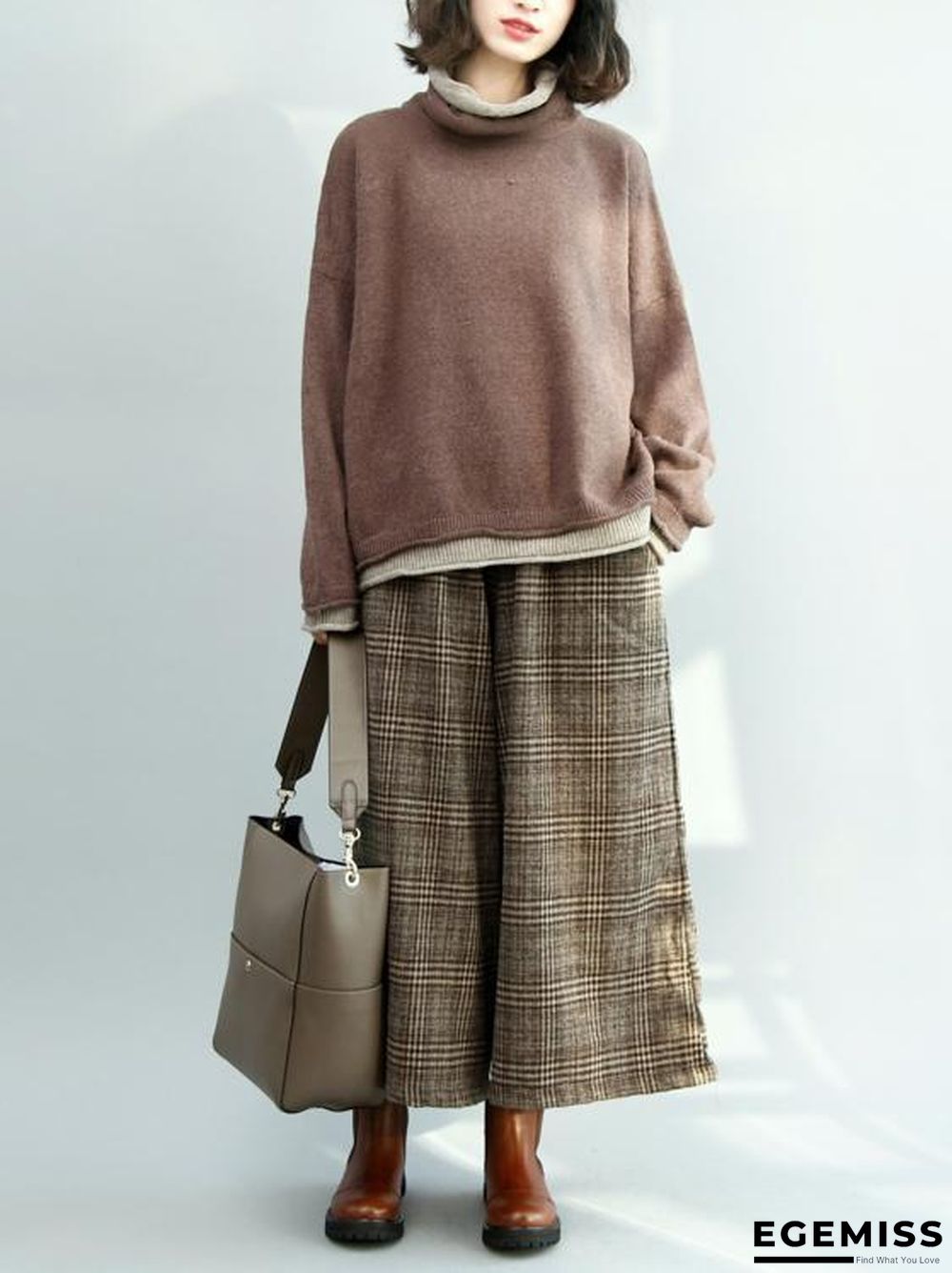 Loose Batwing Sleeves Knitting Sweater | EGEMISS