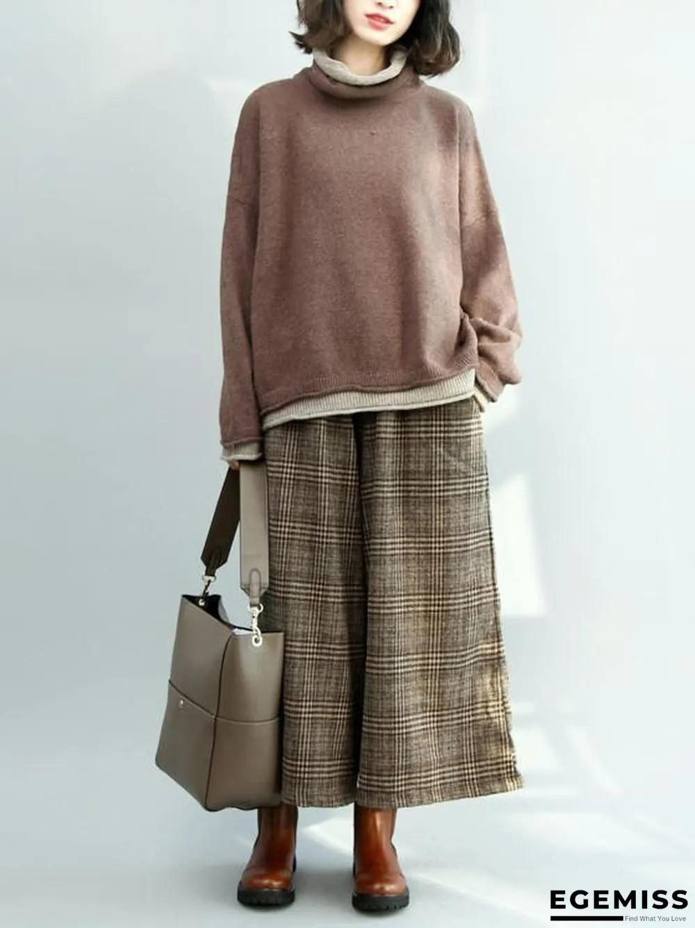 Loose Batwing Sleeves Knitting Sweater | EGEMISS