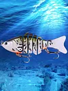 5Pcs Sinking Wobblers Fishing Lures Multi-Section Hard Bait for Pike Bass Trout