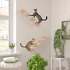 Cat Stairs Wall Mounted Cat Climbing Shelf Wooden Cat Wall Steps for Cats