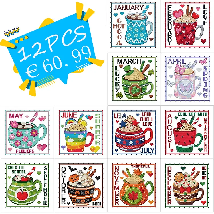 Dessert Cup 40*40CM(Canvas) Full Round Drill Diamond Painting gbfke