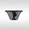 Men's Ultra-thin Transparent briefs Sexy U-Convex Tights Low-Rise Seamless Ice Silk Lace Underwear