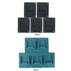 5pcs Tool Holder for Bosch/Makita 18V Lithium Battery Machine Rack (Black)