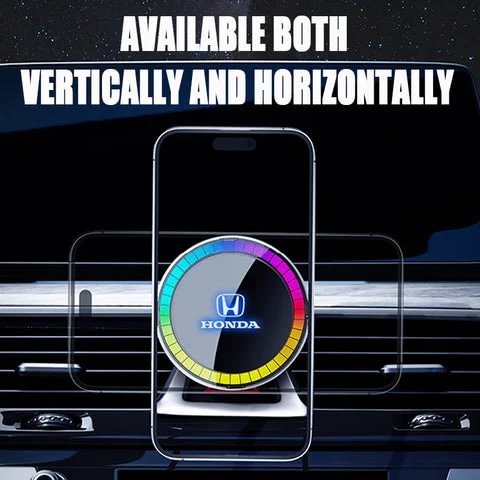 🔥Hot Sale🔥Magnetic Car 15W Wireless Fast Charge With RGB Light