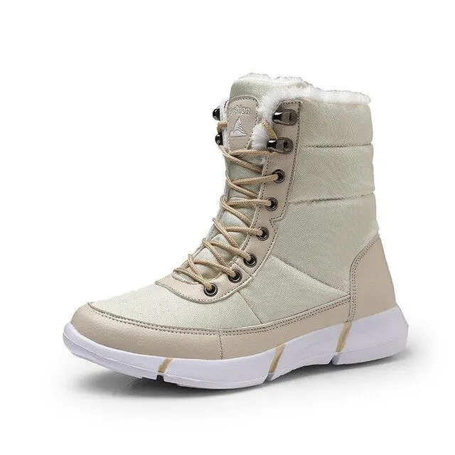 Women Boots Non-slip Waterproof Winter Ankle Snow Boots Women Platform Winter Shoes With Thick Fur Botas Mujer Thigh High Boots