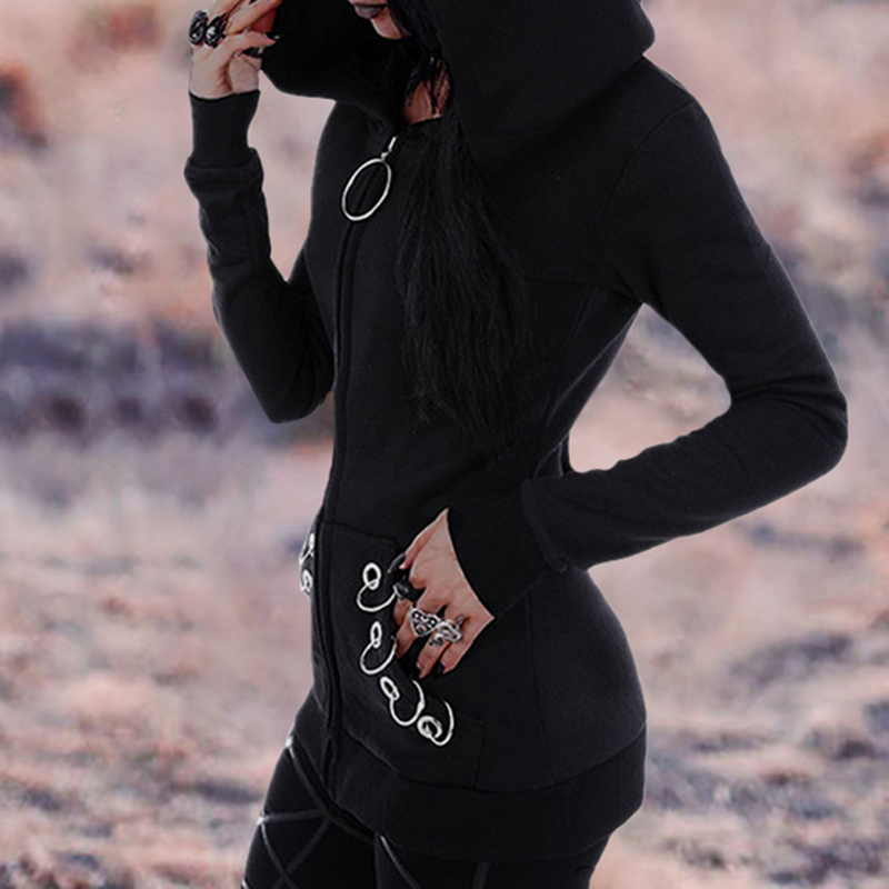 Long Sleeve Loose Hoop Hoodie elevenforest