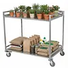 [US Local Warehouse] Heavy Duty Rolling Utility Cart with Wheels Handle 660lbs Capacity Rolling Cart