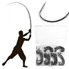 100PCS/Box Fishing Hooks Set High Carbon Steel Fishing Barbed Hooks Crank Hooks