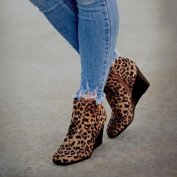 Leather Suede Vintage Boots