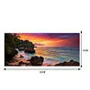 (US Local)Paint By Numbers Kit On Canvas DIY Oil Art Seaside Sunset Picture Home Wall Decor80x40cm