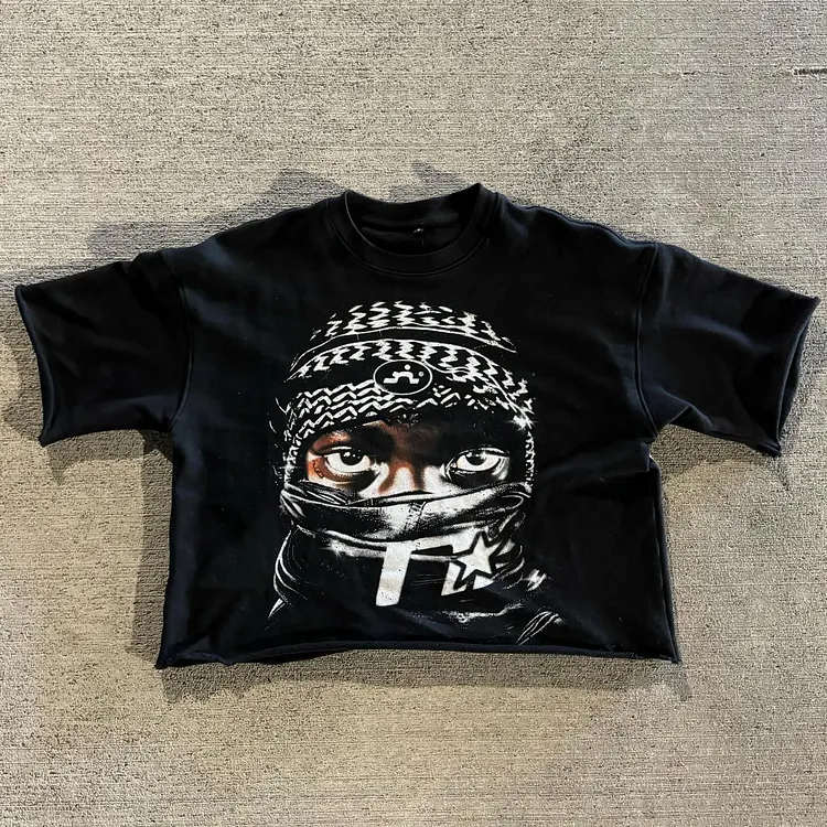 Personalized  Masked Boy Hope Peace Forever Graphic Short Sleeve T-Shirt