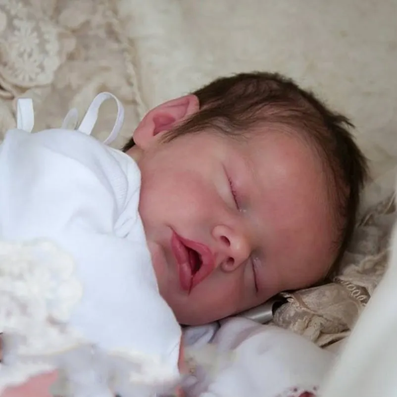 17'' Albie Flexible Silicone Reborn Baby Girl Doll