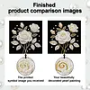 (25x25cm)DIY Pearl Painting Flower Framed Handmade Pearl Material Art Kit Living Room Decor