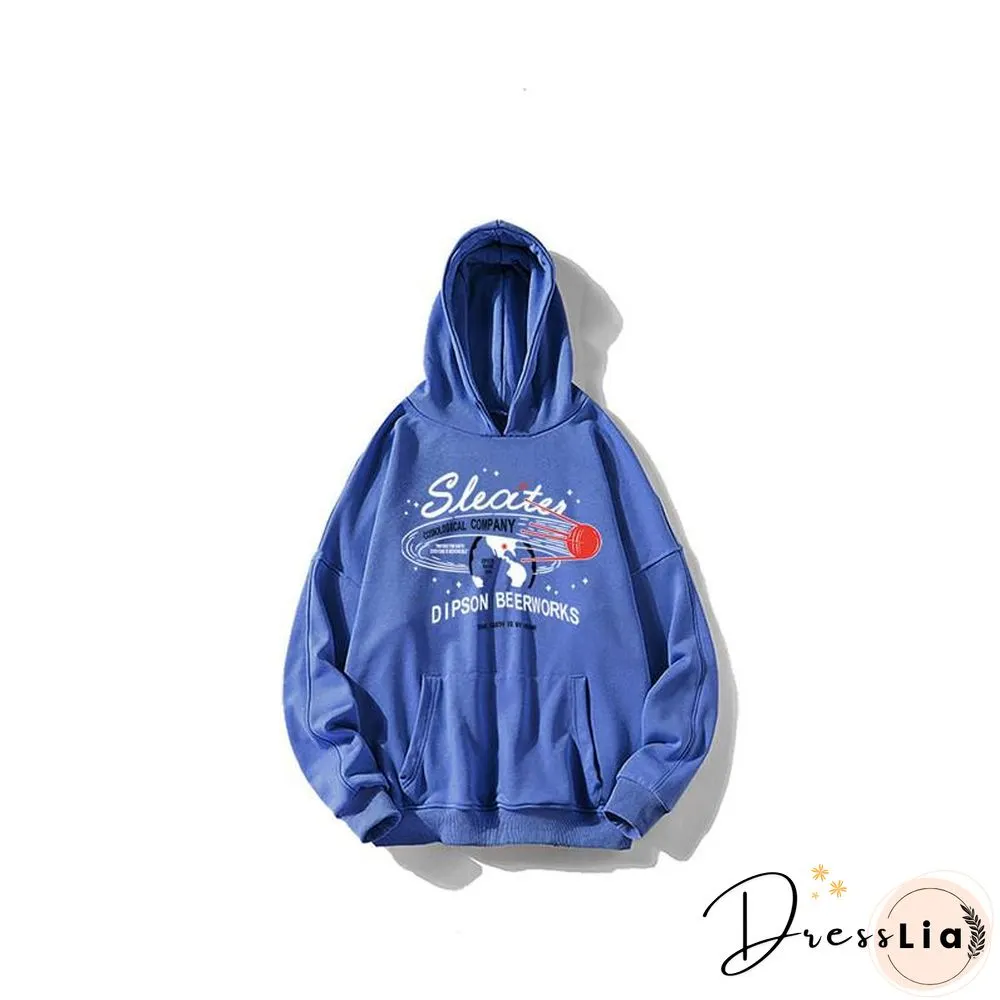 Harajuku Letter Print Hoodies Sweatshirt Spring Autumn Vintage Clothes for Women Korean Style Loose Streetwear Female Pullover