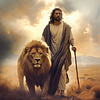 Diamond Painting-DIY Full Round Drill Jesus and Lion