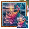 Ice Dress Girl-14CT Stamped Cross Stitch 40*40cm
