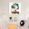 Silhouette Wedding Girl - 11CT Stamped Cross Stitch - 40*40cm