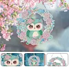 >SALE<Acrylic Single-Sided 5D DIY Diamond Painting Hanging Pendant (Wreath Owl)