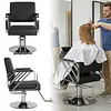 [US Local Warehouse] Hairdresser Barber Salon Chair Capacity 420 Lbs Barber Chair with Heavy Duty Hydraulic Pump 360 Swivel Adjustable Styling Equipment for Barbershop Home Hairdresser (Silver)