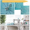 Free-Motion Garment Ruler Set（11 freely movable quilted insoles and 1 high pole foot in our）
