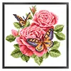 Butterfly - Partial Embroidery 9CT Stamped Cross Stitch Bead Embroidery - 27*27CM