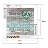 Letter-Full Round Diamond Painting(30*30cm)