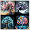 (US Local)4Pack Tree-Special Shaped Diamond Painting Kit(30x30cm)