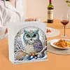 Acrylic Owl Diamond Painting Paper Towel Napkin Holder for Adults Kids Art Crafts