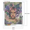 Diamond Painting -DIY Round Drill Flower Beauty(40x50cm)