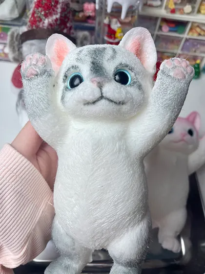 猫のスクイーズ