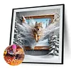 3D Picture Frame Wolf-Full Square Diamond Painting 40*40CM