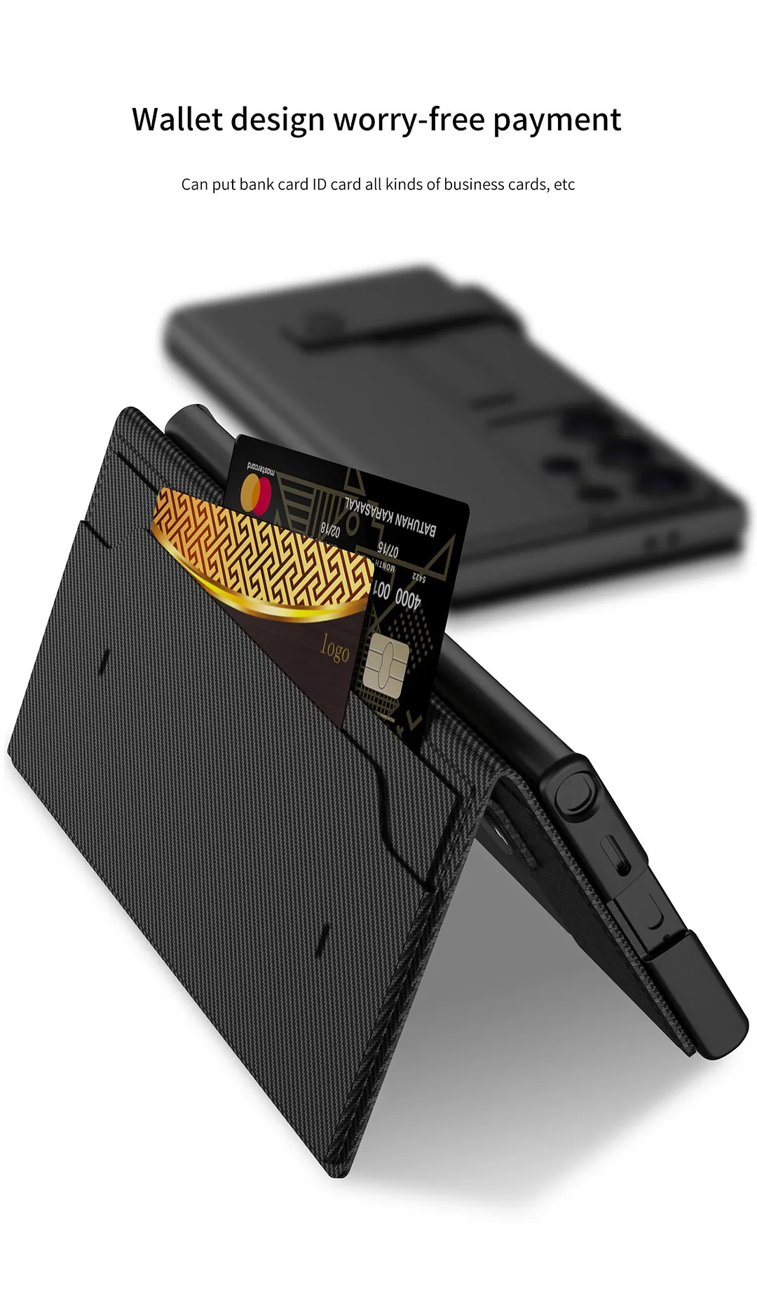 Suitable for Samsung S24/23 flip leather wallet style mobile phone case