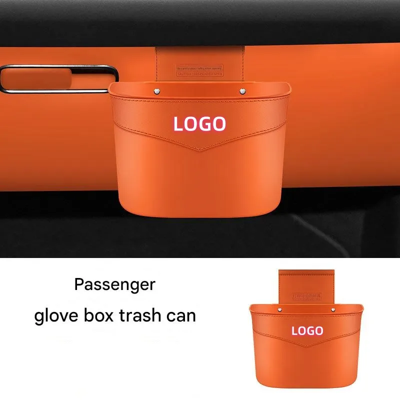Multifunctional hanging storage box in car