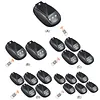 Solar-Power Car Roof Light with RC Punch-Free Universal Signal Mouse Lamp RGB Solar Powered Strobe Pilot Light for Pickup Trucks SUV Motorcycles