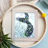 DIY Resin Beach Art Craft Kit with Frame, Resin Art Sea Glass Craft, Ocean Color Design, Materials for Adults Home Decor Desk Display, Ocean Themed DIY Kit Set and Creative Birthday Gift
