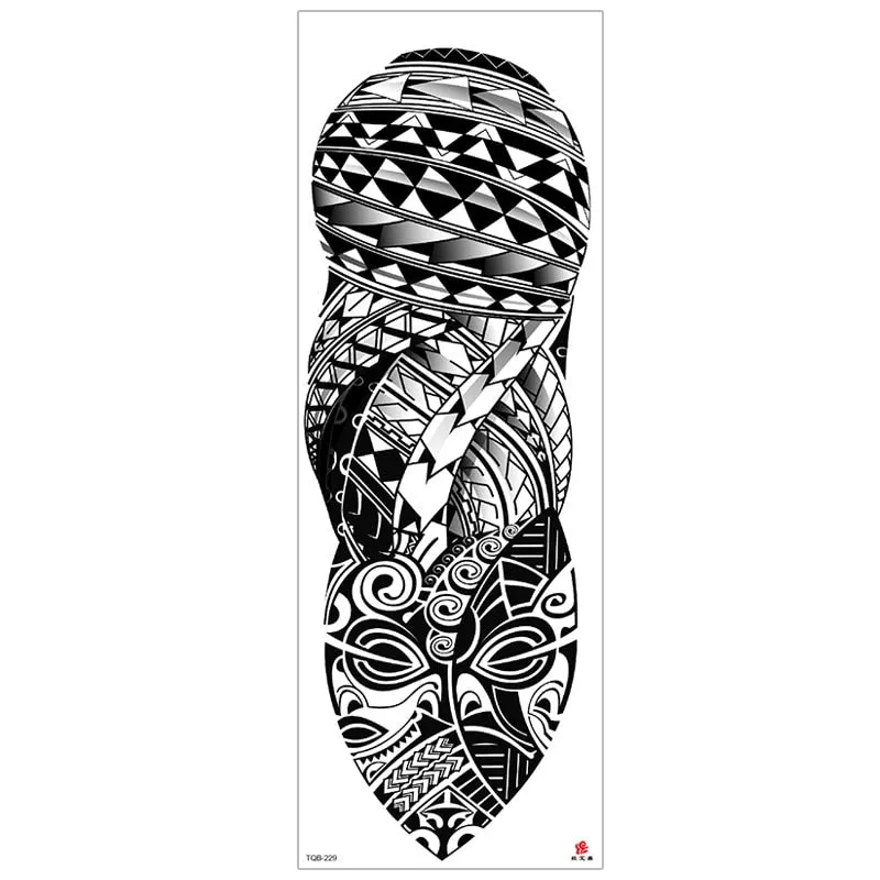 temporary tattoos for men robot full arm sleeve tattoo mechanical lion tiger waterproof tatto fake tatoo stickers body tatoo art