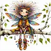 Fairy-11CT Stamped Cross Stitch 45*45cm/17.72*17.72in