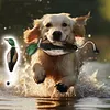 Dead Duck Dummy Bumper for Outdoor Training Waterfowl Retriever(Dark Green)