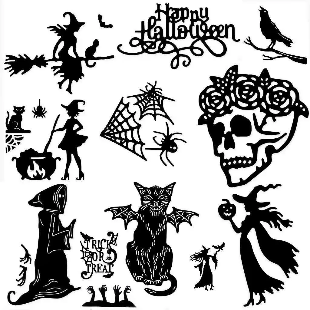 2021 NewCraft Dies Metal Cutting Dies Cut Mold Halloween dies Decoration Scrapbook Paper Craft Knife Mould Blade Stamps