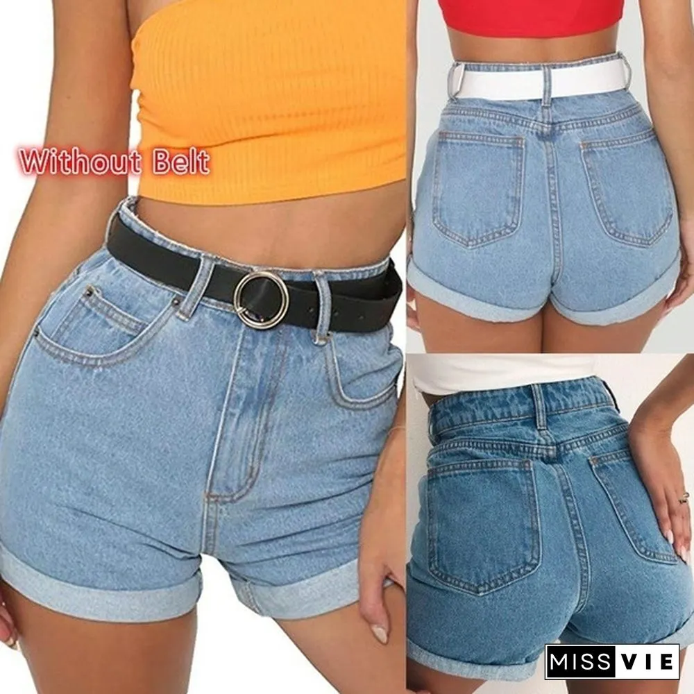 Women Denim Shorts Summer Fashion Slim Skinny Short Pants Beach Stretch Shorts Jeans