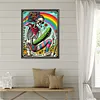 Diamond Painting -5D Full Round Drill Skulls and Rainbows(40x50cm)