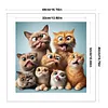Funny Cat-11CT Stamped Cross Stitch 40*40cm