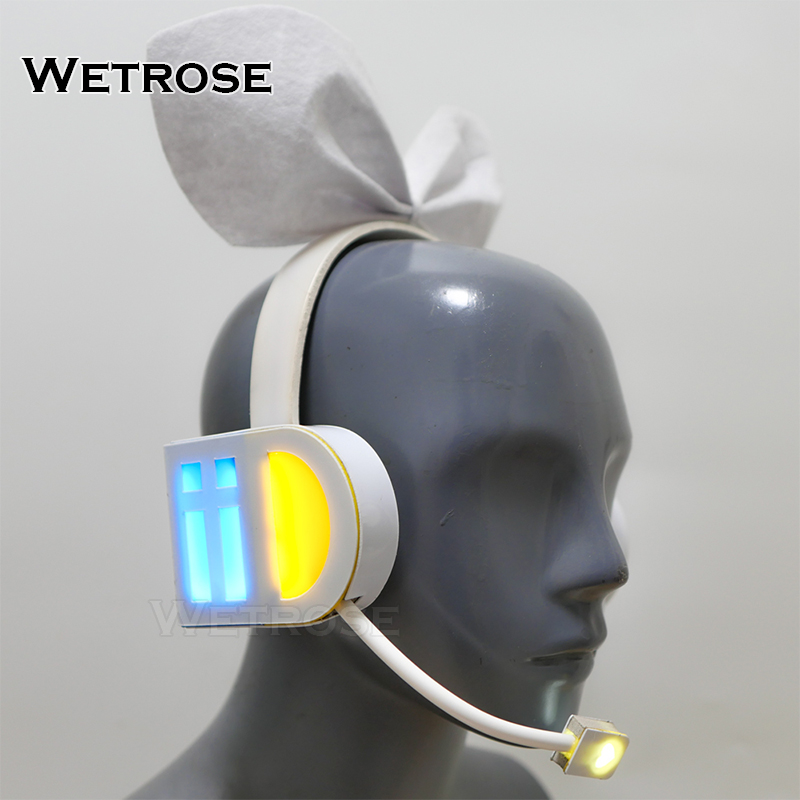 [Wetrose] Rin Len Led Light Earphone Cosplay Props Head Gear Headphone Headwear Model Accessory Hairband