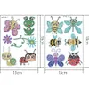 2 Sheets Diamonds Painting DIY Cartoon Animals Sticker