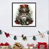 (US Local)Paint By Numbers Kit On Canvas DIY Oil Art Santa Claus Picture Home Decor40x40cm