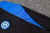 Joyfball 2024/2025 Internazionale Milan Half-Pull Training Suit Black Football Jersey 1:1 Thai Quality Set
