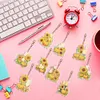 >SALE<9PCS Double Sided Special Shape Diamond Art Keyring (Pumpkin Sunflower Candle)