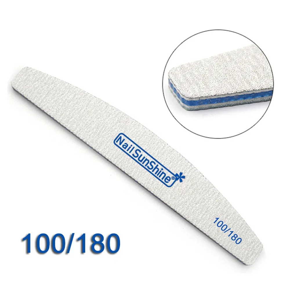 1Pcs Hot sale Wooden Nail Files Sanding Buffer Double Sided Nail Care Portable Professional Pedicure Manicure Beauty Tool
