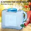 5L Water Container No Leakage Portable Camping Water Jug with Spigot Water Tank