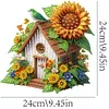 >SALE<Sunflower Cottage Acrylic Special Shape DIY Diamond Painting Desktop Ornaments